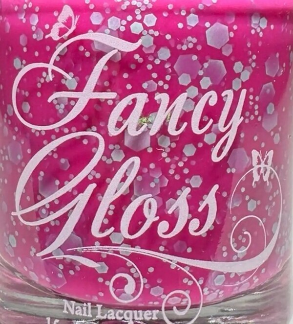 Nail polish swatch / manicure of shade Fancy Gloss Silk Moth Caterpillar