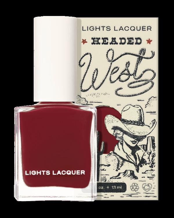 Nail polish swatch / manicure of shade Lights Lacquer Saddle up