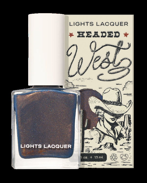 Nail polish swatch / manicure of shade Lights Lacquer Reach for the sky!