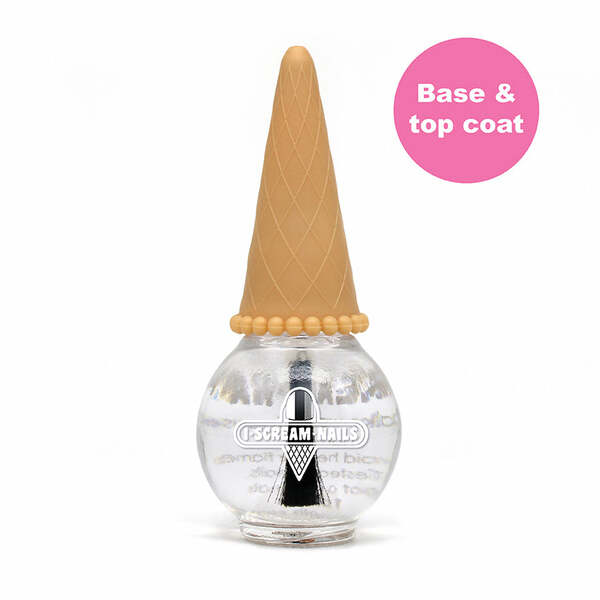 Nail polish swatch / manicure of shade I Scream Nails Crystal clear