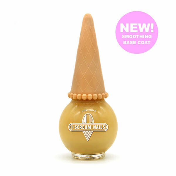 Nail polish swatch / manicure of shade I Scream Nails Smooth moves base coat