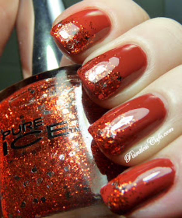 Nail polish swatch / manicure of shade Pure Ice Call Me!
