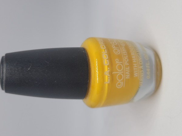 Nail polish swatch / manicure of shade LA Colors Color Craze Orange Cream