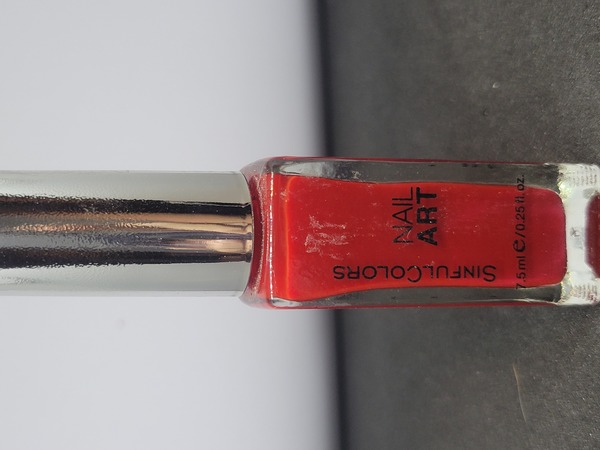 Nail polish swatch / manicure of shade Sinful Colors Be My Valentine