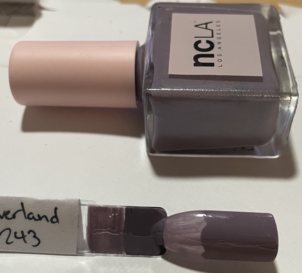 Nail polish swatch / manicure of shade NCLA We're Off to Never Neverland
