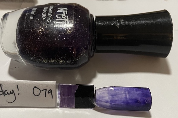 Nail polish swatch / manicure of shade Confetti Happy Birthday!