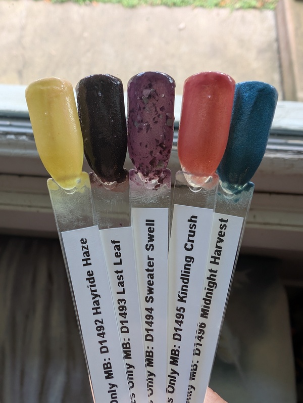 Nail polish swatch / manicure of shade Revel Last Leaf