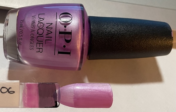 Nail polish swatch / manicure of shade OPI Bikini Boardroom