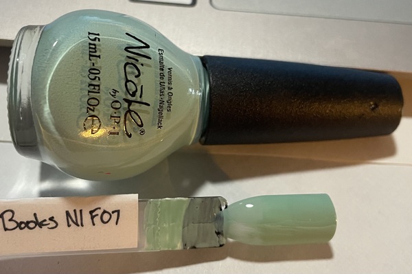 Nail polish swatch / manicure of shade Nicole by OPI Alex by the Books