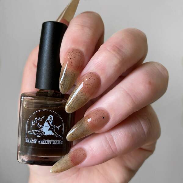 Nail polish swatch / manicure of shade Death Valley Nails Bone: Bastrop, TX