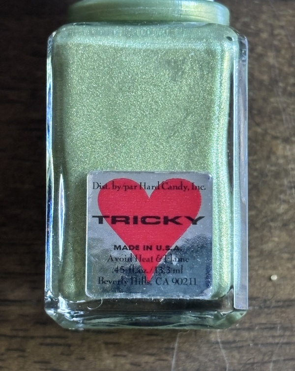 Nail polish swatch / manicure of shade Hard Candy Tricky
