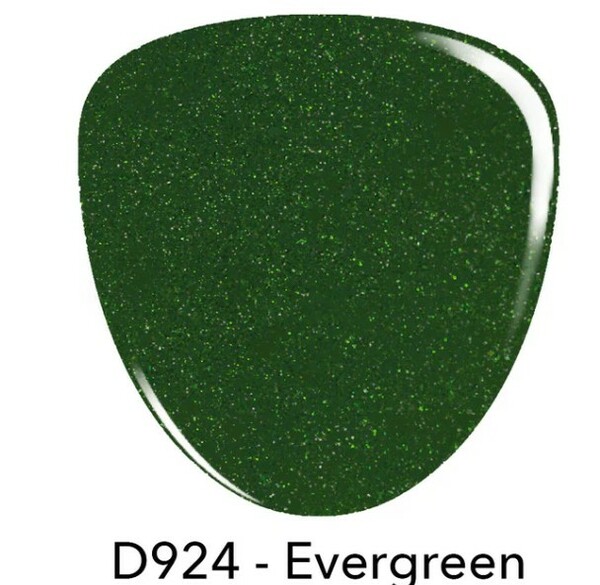 Nail polish swatch / manicure of shade Revel Evergreen