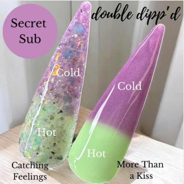 Nail polish swatch / manicure of shade Double Dipp'd More Than a Kiss