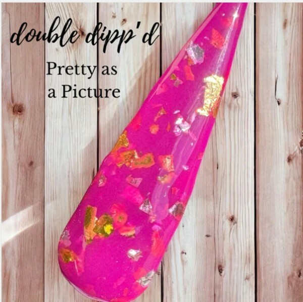 Nail polish swatch / manicure of shade Double Dipp'd Pretty as a Picture