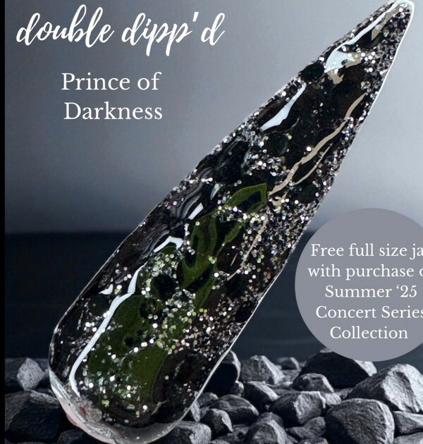 Nail polish swatch / manicure of shade Double Dipp'd Prince of Darkness