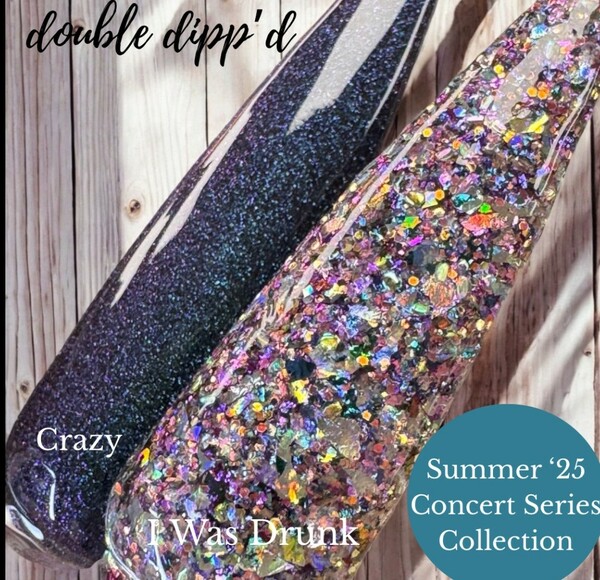Nail polish swatch / manicure of shade Double Dipp'd Crazy