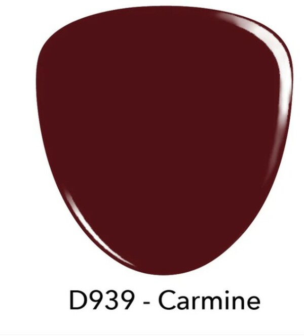 Nail polish swatch / manicure of shade Revel Carmine
