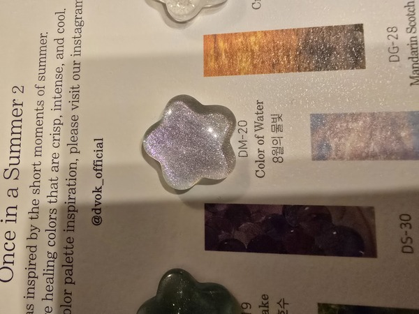 Nail polish swatch / manicure of shade Dvok Color of water