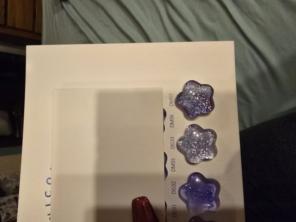 Nail polish swatch / manicure of shade Dvok Dm 57