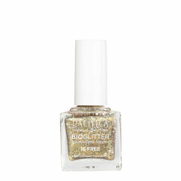 Nail polish swatch / manicure of shade Pacifica Gold dust