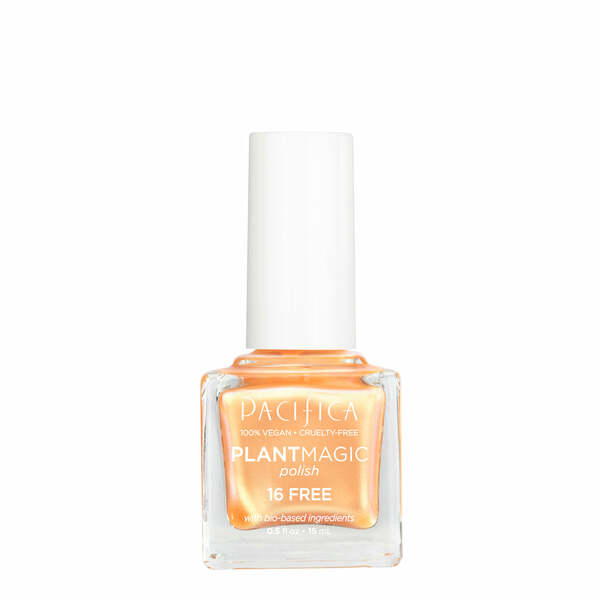 Nail polish swatch / manicure of shade Pacifica Tangerine pop