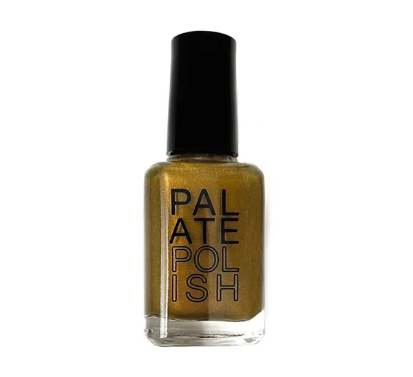 Nail polish swatch / manicure of shade Palate Polish Caramel Corn