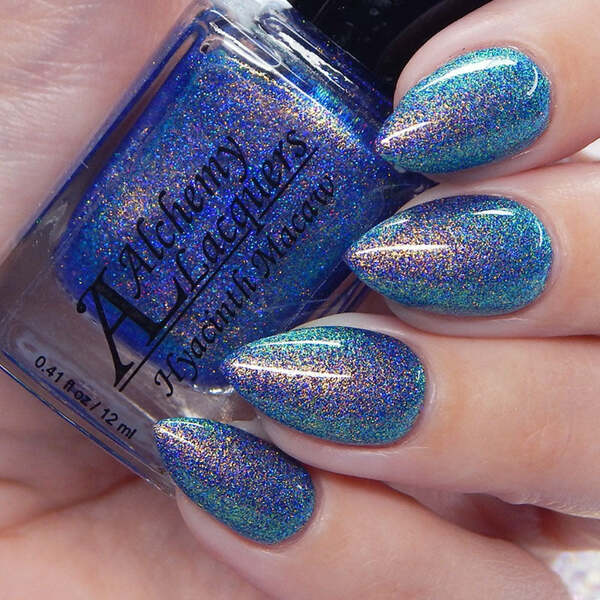 Nail polish swatch / manicure of shade Alchemy Lacquers Hyacinth Macaw