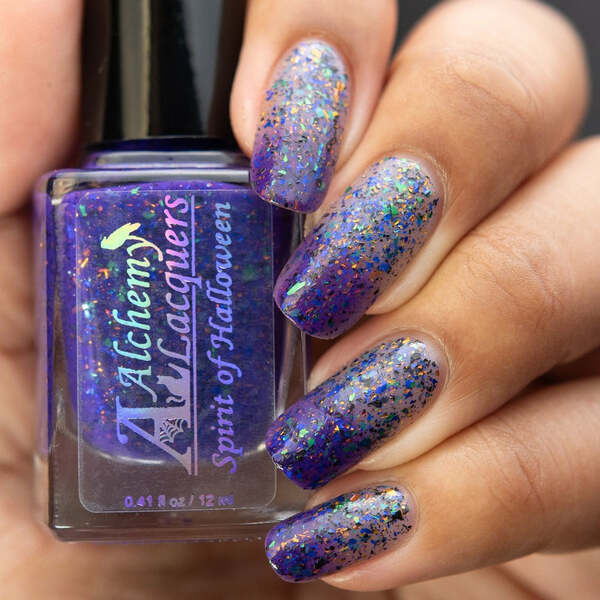 Nail polish swatch / manicure of shade Alchemy Lacquers Spirit of Halloween