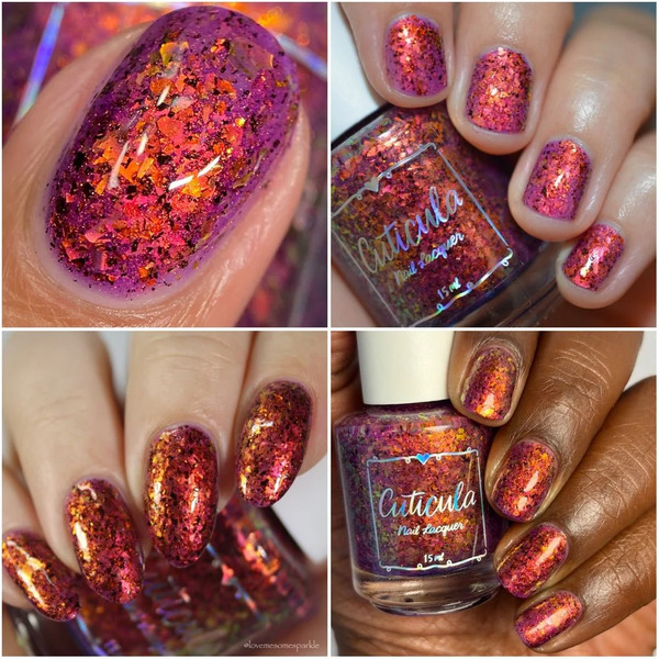 Nail polish swatch / manicure of shade Cuticula Sugar Slasher