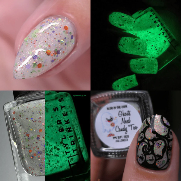 Nail polish swatch / manicure of shade Tyler's Trinkets Ghosts Need Candy Too