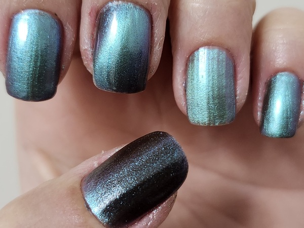 Nail polish swatch / manicure of shade Inspired Sense Mystic Mirage