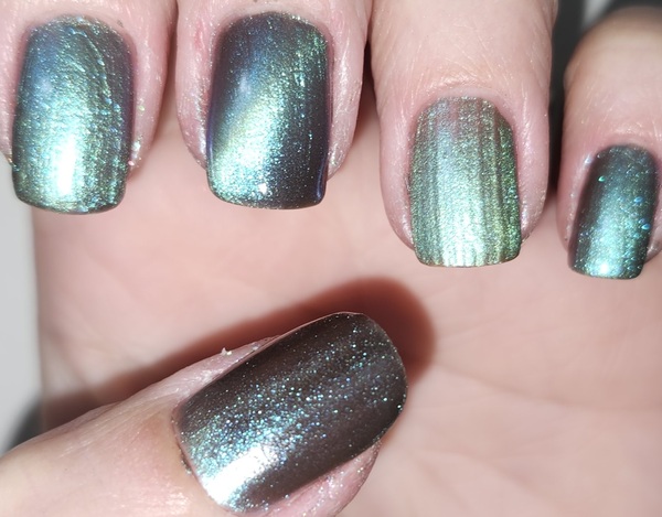 Nail polish swatch / manicure of shade Inspired Sense Mystic Mirage
