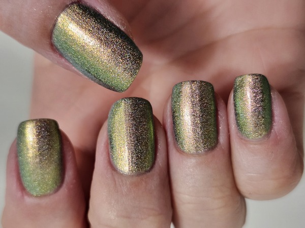 Nail polish swatch / manicure of shade Inspired Sense Prism Party