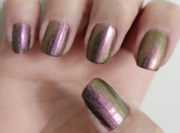 Nail polish swatch / manicure of shade Inspired Sense Winter Kisses