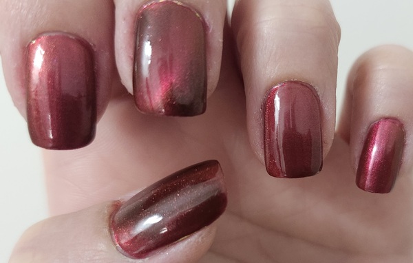 Nail polish swatch / manicure of shade Inspired Sense Pure Love