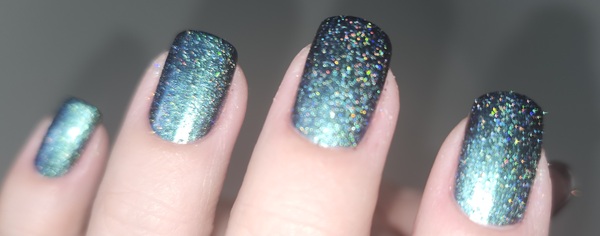 Nail polish swatch / manicure of shade Inspired Sense Magical Skies