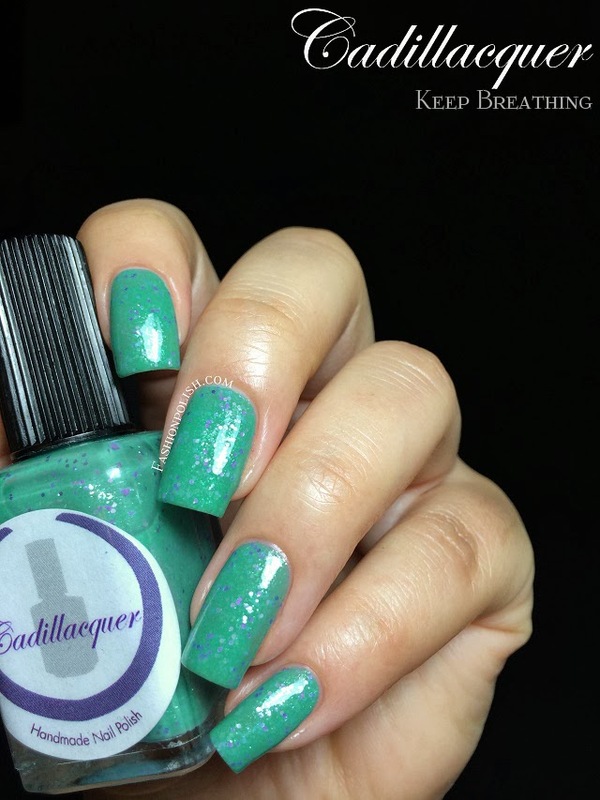 Nail polish swatch / manicure of shade Cadillacquer Keep Breathing