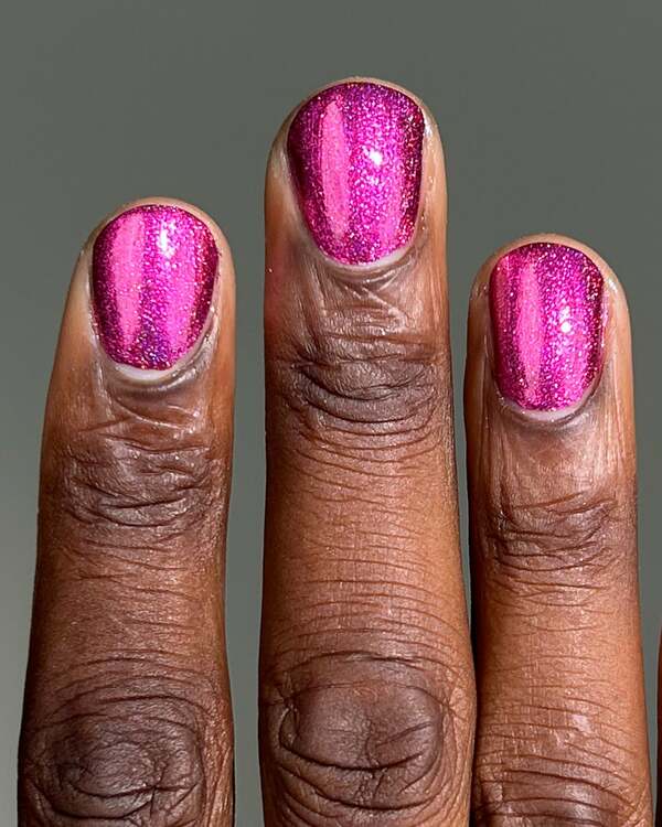 Nail polish swatch / manicure of shade Mooncat Ego Stroker