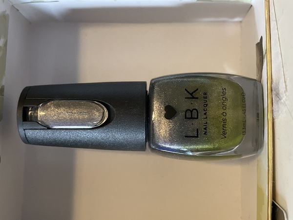 Nail polish swatch / manicure of shade LBK Hastily Hazily