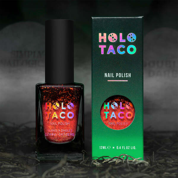 Nail polish swatch / manicure of shade Holo Taco Simply Deceased
