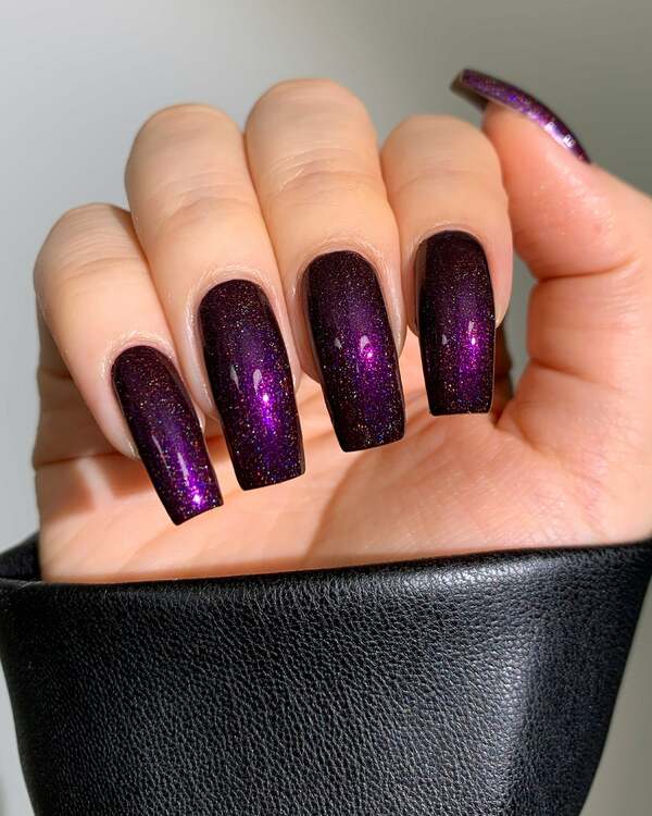 Nail polish swatch / manicure of shade Mooncat Hell is Other People