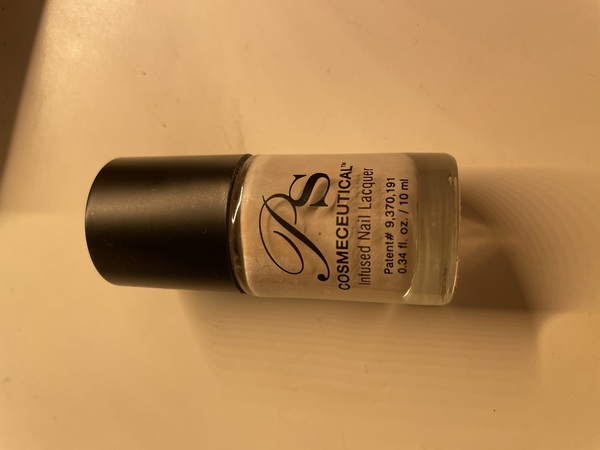 Nail polish swatch / manicure of shade PS Cosmeceutical Barely There