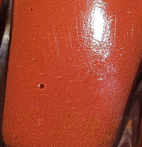 Nail polish swatch / manicure of shade L'Oreal Paris Sizzling Tangerine