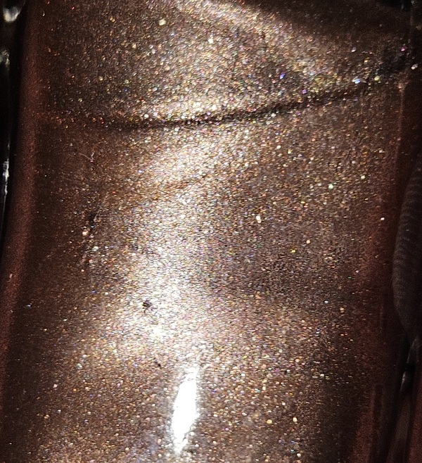 Nail polish swatch / manicure of shade Fresh Paint Steampunk