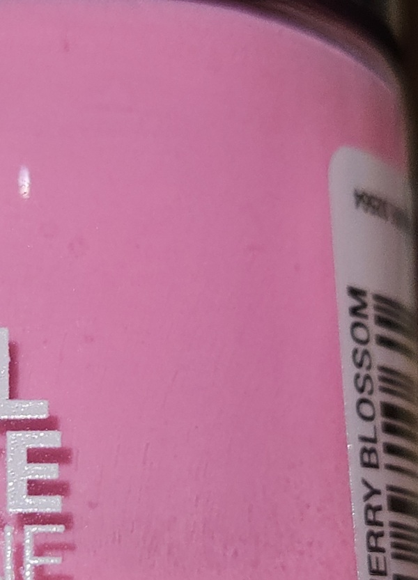 Nail polish swatch / manicure of shade Color Vibe Cherry blossom