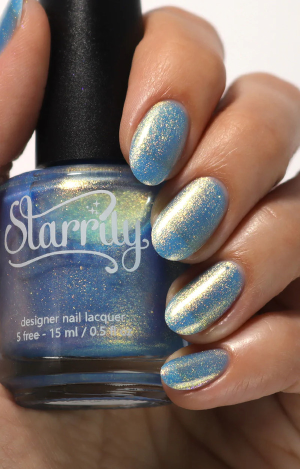 Nail polish swatch / manicure of shade Starrily False Awakening