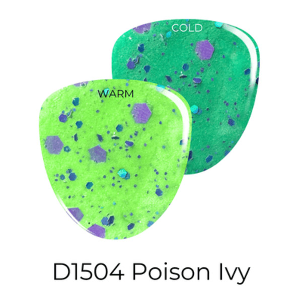 Nail polish swatch / manicure of shade Revel Poison Ivy