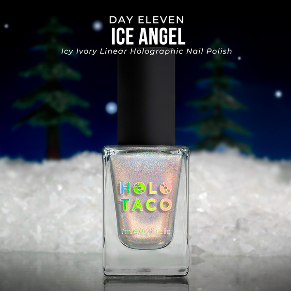 Nail polish swatch / manicure of shade Holo Taco Ice Angel