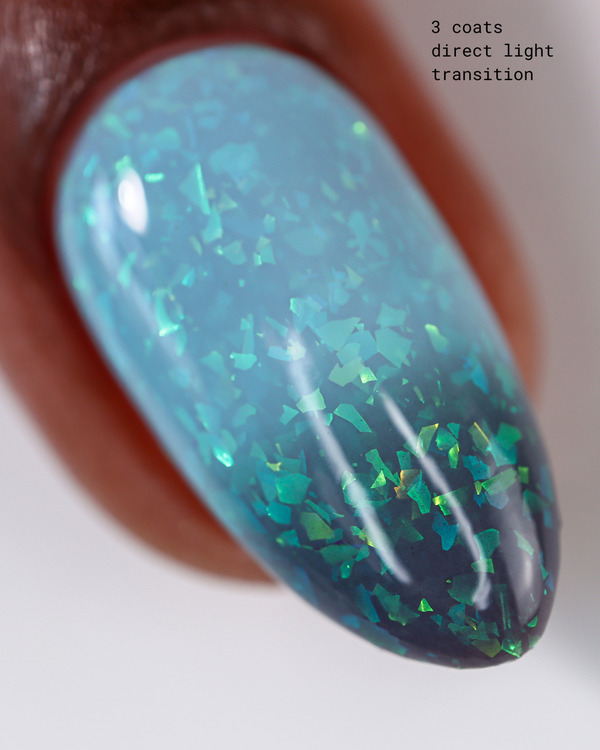 Nail polish swatch / manicure of shade Mooncat Spirit water