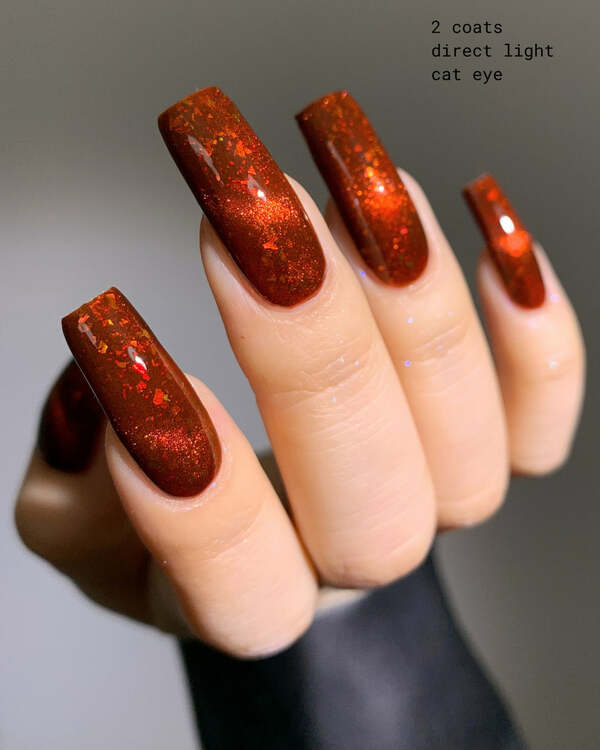 Nail polish swatch / manicure of shade Mooncat Jasmine Dragon